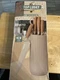 Kitchen Knife Set, Retrosohoo 6-Pieces Khaki Sharp Knife Set for Kitchen, Steel