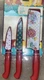 Pioneer Woman Blooming Bouquet 3 Knife Stainless Steel Knife Set 