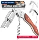 Zulay Kitchen Corkscrew Wine Opener - Premium 420 Stainless Steel & Rosewood Win