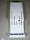 Cutco Knife Holder Tray Drawer or Wall Mount GRAY #1742 Plastic Alcas Cutlery