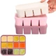 Mimorou 3 Pack Baby Food Freezer Tray with Lids 2.8 oz x 12 Cups Silicone Baby F