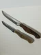2 vintage Knives Lifetime Cutlery Jet-Cut Japan Stainless Steel D-400 8in & 5in
