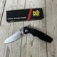 SKIF Knives Cutter Linerlock Black G10 Folding 8Cr13MoV Pocket Knife IS004B