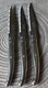 3 Laguiole De Table Jean Dubost Steak Knives Serrated French Stainless 9" EUC