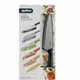 ZYLISS 6 Piece Kitchen Knife Set with Sheath Covers, Stainless Steel