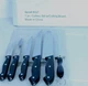 Omaha Steaks 5 Pc Knife Set W/ Cutting Board and Sharpener 8037 Sealed