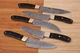 5 HAND FORGED DAMASCUS STEEL CHEF KITCHEN KNIFE SET WITH HORN HANDLE AH-1569