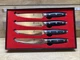 TUO Black Hawk Set 5'' - Professional Kitchen Steak Knives Set of 4 - BLACK