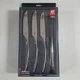 ZWILLING Bellasera 4 pc 18/10 Stainless Steel Steak Knife Set Open Box Henckels