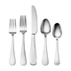 Gourmet Basics By Mikasa Symmetry 20-Piece 18/0 Stainless Steel Flatware Set,...