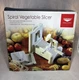 Paderno Spiral Vegetable Slicer 3-Blade White &ndash; World Cuisine Spiralizer