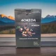 Aokeda Black Kitchen Knife Set with Block and Sharpener