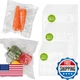 ATOSUN 60PCS Vacuum Sealer Bags Food Storage Reusable Zipper Bags BPA-Free Air V