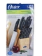NIB NEW OSTER GRANGER 14-PIECE KITCHEN KNIFE WOOD BLOCK SET STAINLESS STEEL