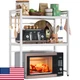 NETEL Expandable Microwave Stand 3-Tier Metal Kitchen Countertop Organizer Shelf