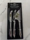 BRANDANI Hotel Collection 3pc  Stainless Steel Cheese Knives Set Drop. Brand New