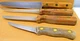 Chicago Cutlery Knife Set of 4 Knives Wood Handles BT43, 78S, 61S, 103S