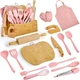 Pulcher Kids Cooking & Baking Sets Real Little Chef Cooking Utensils Kitchen ...