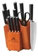 Ginsu Gourmet Chikara Series, Japanese Steel 12 Piece Cutlery Set with Toffee...