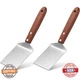 Newtay 2-Piece Small Brownie Cookie Spatula Stainless Steel with Wood Handle