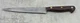 Vintage German Slicing Knife "Solingen" Monarch Sales Wood Handle 7" Blade