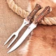 Handmade Fork And Knife Set Kitchen Knives Cutlery HighCarbon Steel Blade HH-134