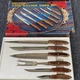 Vintage 1970&rsquo;s Deluxe 6 pce Kitchen Knife Set Japan Stainless Steel Full Tang