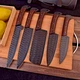 Custom Handmade HAND FORGED CARBON STEEL CHEF KNIFE Set Kitchen Knives-Cutlery
