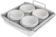 Chicago Metallic Professional Cr&egrave;me Brulee, 6 Piece Set, Stainless Steel