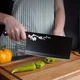 7" Kitchen Chef Knife w/ Razor-sharp Stainless Steel Blade for Slicing Meat, Veg