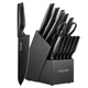 Syvio 14 Pcs Knife Set YS-2022 Black Block Chef's Knife Scissors