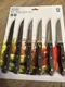 Black+Decker 6-pc Steak Knife Set Stainless Steel/Triple Rivet Handle 13DR2003TR