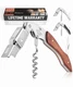 Zulay Kitchen Corkscrew Wine Opener - Premium 420 Stainless Steel & Rosewood Win
