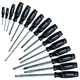 Husky Screwdriver Set 15 Piece Slotted Phillips Grip Handle Alloy Steel Tips