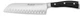 W&Uuml;STHOF Classic IKON 7" Hollow Edge Santoku Knife, Black 7"