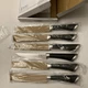 Chicago Cutlery Fusion 6 Piece Forged Premium Steak Knife Set. Soft Grip Handle.