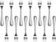 New Star Foodservice Slimline Pattern 18/0 Stainless Steel Oyster Fork, 5.4-I...