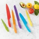 Amazon Basics Color-Coded Kitchen 12-Piece Knife Set, 6 Knives with 6 Blades