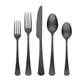 Cambridge Black Morgan Piece Flatware Set, 20 Count