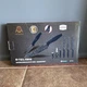 Penthouse Marble Coated 6-Piece Antibacterial Knife Set KF-10 Black