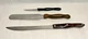 Cutco Lot Of 3 Items Knives Spatula 1028 1798 Sample and 1723 Long serrated