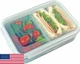 Carrotez Food Storage Container 2 Removable Compartments Meal Prep 6.3 Cup