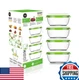 FOSA 4 Pack Vacuum Seal Food Storage Containers 20oz Set Vacuum Pump Not Include