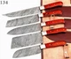 Damascus Chef set Cutlery Kitchen Classic Knives Totally HandMade 134