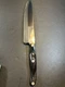 Rare Vintage Cutco 1725 9&rdquo; french chef knife 1990 Black marbled Red/white handle