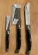 Jean Dubost Laguiole Black Collection 3 Cheese Knives Set No Case /