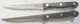 2 ad Chicago Cutlery 4E11D Couteau A  Serrated steak Knives,Fine shape VTG knife