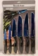 Brookstone Knives Cutlery Set Sapphire Diamond Coating Stainless Steel New