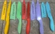 Cuisinart Ceramic Coated Color Knife Set W/ Blade Guards 5 Knives 4 Free Kinives