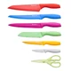 Tomodachi, 13 Pc Knife Set w 6 Matching Blade Guards + Kitchen Shears 